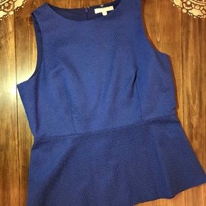 Banana Republic - Blue Peplum Top - Size 14